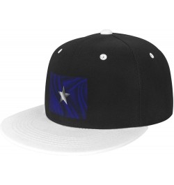 Silk Style Bonnie Blue Flag Baseball Cap for Men Women Snapback Hat Adjustable Flat Bill Hats White $12.11 Baseball Caps