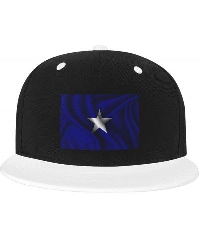 Silk Style Bonnie Blue Flag Baseball Cap for Men Women Snapback Hat Adjustable Flat Bill Hats White $12.11 Baseball Caps