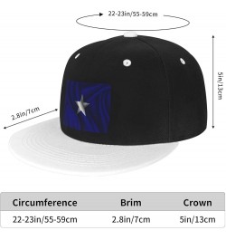 Silk Style Bonnie Blue Flag Baseball Cap for Men Women Snapback Hat Adjustable Flat Bill Hats White $12.11 Baseball Caps