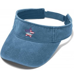 Labor Day Fun Day for Retroings Americans Flags Cap Sun Visor Hats for Men Visors Lightweight Sun Lake Blue $11.78 Visors