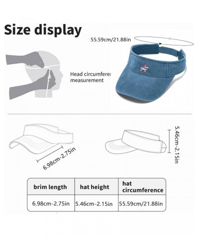 Labor Day Fun Day for Retroings Americans Flags Cap Sun Visor Hats for Men Visors Lightweight Sun Lake Blue $11.78 Visors