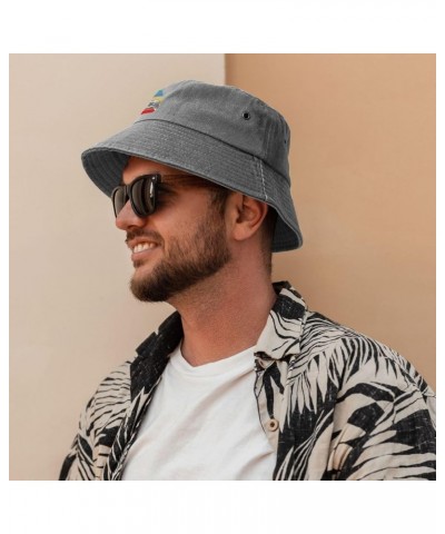 Family Hands in Retro Style Bucket Hat for Men Women Outdoor Washed Cotton Sun Hats Travel Beach Hat Gray $11.72 Bucket Hats