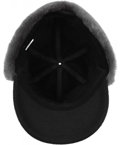 XXL Oversize Fleece Baseball Cap with Earflap,Winter Warm Cap for Big Heads,Large Elastic Trapper Dad Hats Black $10.78 Baseb...