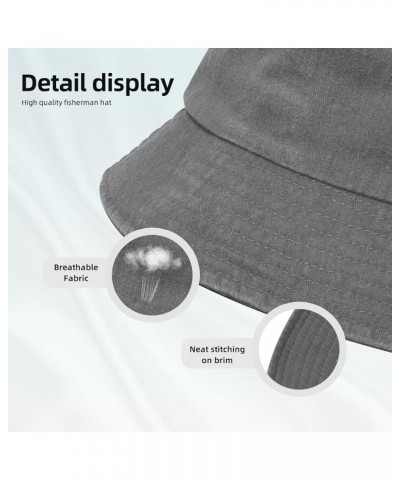 Family Hands in Retro Style Bucket Hat for Men Women Outdoor Washed Cotton Sun Hats Travel Beach Hat Gray $11.72 Bucket Hats