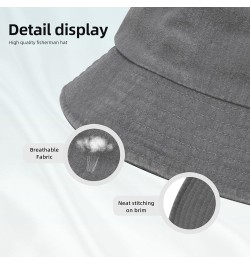 Family Hands in Retro Style Bucket Hat for Men Women Outdoor Washed Cotton Sun Hats Travel Beach Hat Gray $11.72 Bucket Hats