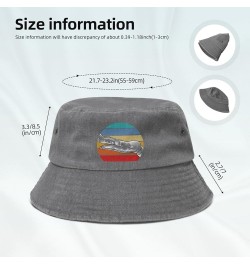 Family Hands in Retro Style Bucket Hat for Men Women Outdoor Washed Cotton Sun Hats Travel Beach Hat Gray $11.72 Bucket Hats