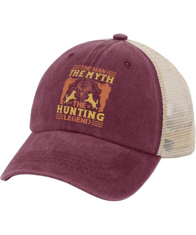 The Man The Myth The Hunting Legend Hat Sports Hat AllBlack Custom Hat Gifts for Girlfriends Cool Hats Deep Rose $12.97 Sun Hats