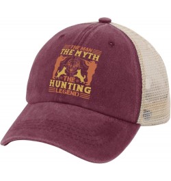 The Man The Myth The Hunting Legend Hat Sports Hat AllBlack Custom Hat Gifts for Girlfriends Cool Hats Deep Rose $12.97 Sun Hats