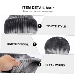 2 Pcs Knitted Tie-dye Hat Beanie Hats for Women Knitted Beanie Kids Straw Hat Ladies Hat Warm Hat As Shownx3pcs $8.64 Skullie...