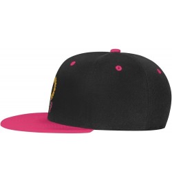 Stay Groovy Sunflower Baseball Cap for Men Women Snapback Hat Adjustable Flat Bill Hats Pink $11.87 Baseball Caps