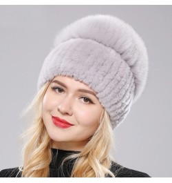 Women Winter Hat Knitted Hat Top Natural Cap Beanies Hat Coffee Purple $11.66 Skullies & Beanies