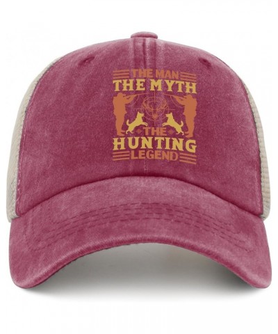 The Man The Myth The Hunting Legend Hat Sports Hat AllBlack Custom Hat Gifts for Girlfriends Cool Hats Deep Rose $12.97 Sun Hats