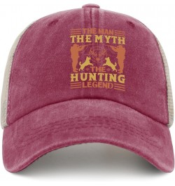 The Man The Myth The Hunting Legend Hat Sports Hat AllBlack Custom Hat Gifts for Girlfriends Cool Hats Deep Rose $12.97 Sun Hats