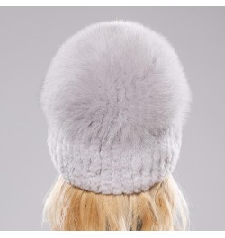 Women Winter Hat Knitted Hat Top Natural Cap Beanies Hat Coffee Purple $11.66 Skullies & Beanies