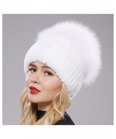 Women Winter Hat Knitted Hat Top Natural Cap Beanies Hat Coffee Purple $11.66 Skullies & Beanies