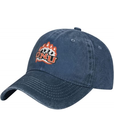 Ohio Northern University Logo Cowboy Hats，Unisex Adjustable for Hat Baseball Cap Casquette Navy Blue $24.90 Cowboy Hats