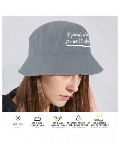 If You met My Family You Would Understand Bucket Hats Bucket Hats Trendy Mens Hats Vacation Accessories Light Grey $11.00 Buc...