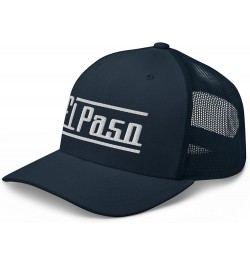 Retro El Paso Trucker Cap Vintage El Paso TX Trucker Hat Navy $16.16 Baseball Caps