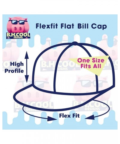 I'd Rather Be Polarizing - Flexfit 6210 Structured Flat Bill Fitted Hat | Baseball Cap for Men and Women | Snapback Closure B...