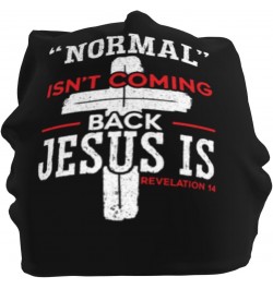 Normal Isn't Coming Back Jesus is Revelation 14 Beanie Hat Men Women Skull Cap Hedging Head Hat Slouchy Cap Knit Hat $11.64 S...