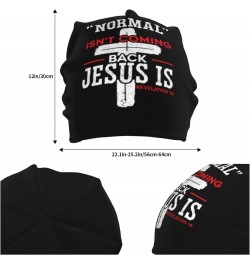 Normal Isn't Coming Back Jesus is Revelation 14 Beanie Hat Men Women Skull Cap Hedging Head Hat Slouchy Cap Knit Hat $11.64 S...