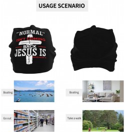 Normal Isn't Coming Back Jesus is Revelation 14 Beanie Hat Men Women Skull Cap Hedging Head Hat Slouchy Cap Knit Hat $11.64 S...