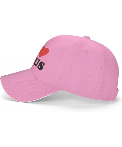 Jesus - I Love Jesus Baseball Cap for Women Cowboy Hat Trucker Hat Men Dad Hat Adjustable Hat Snapback Hat Black Pink $9.85 B...