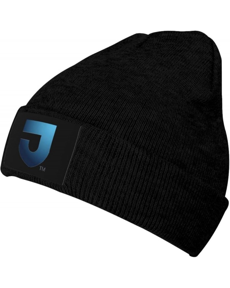 Thomas Jefferson University Logo Ribbed Knit Cap Beanie Hats for Men Women, Warm Cozy Knitted Cuffed Cap Black $10.57 Skullie...