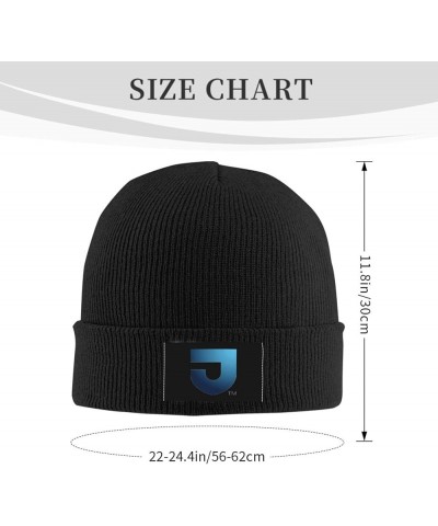 Thomas Jefferson University Logo Ribbed Knit Cap Beanie Hats for Men Women, Warm Cozy Knitted Cuffed Cap Black $10.57 Skullie...