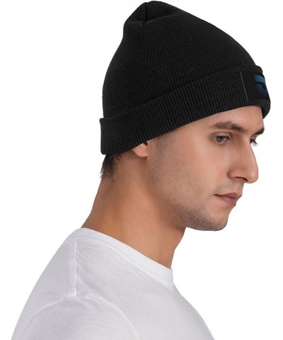 Thomas Jefferson University Logo Ribbed Knit Cap Beanie Hats for Men Women, Warm Cozy Knitted Cuffed Cap Black $10.57 Skullie...