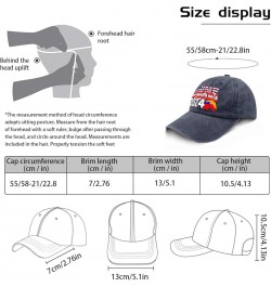 Mens Hats Trump Outdoor Hats for Womens Fashionable Hat Breathable Trumps 2024 Sun Hats Navy Blue $10.05 Visors