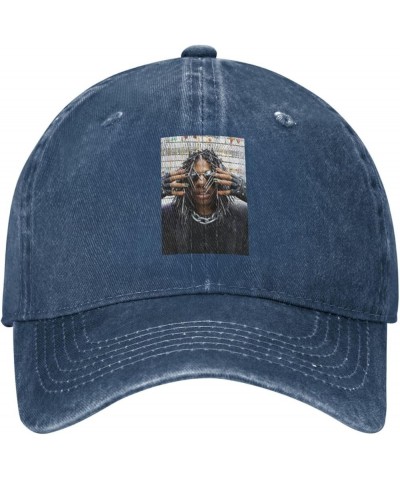 Teezo Music Touchdown Hat Cap Adult Denim Baseball Cap Washable, Truck Cap Casual Hat Casquette Black Navy Blue $8.72 Basebal...