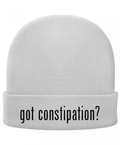 got Constipation? - Soft Adult Beanie Cap White $12.96 Skullies & Beanies