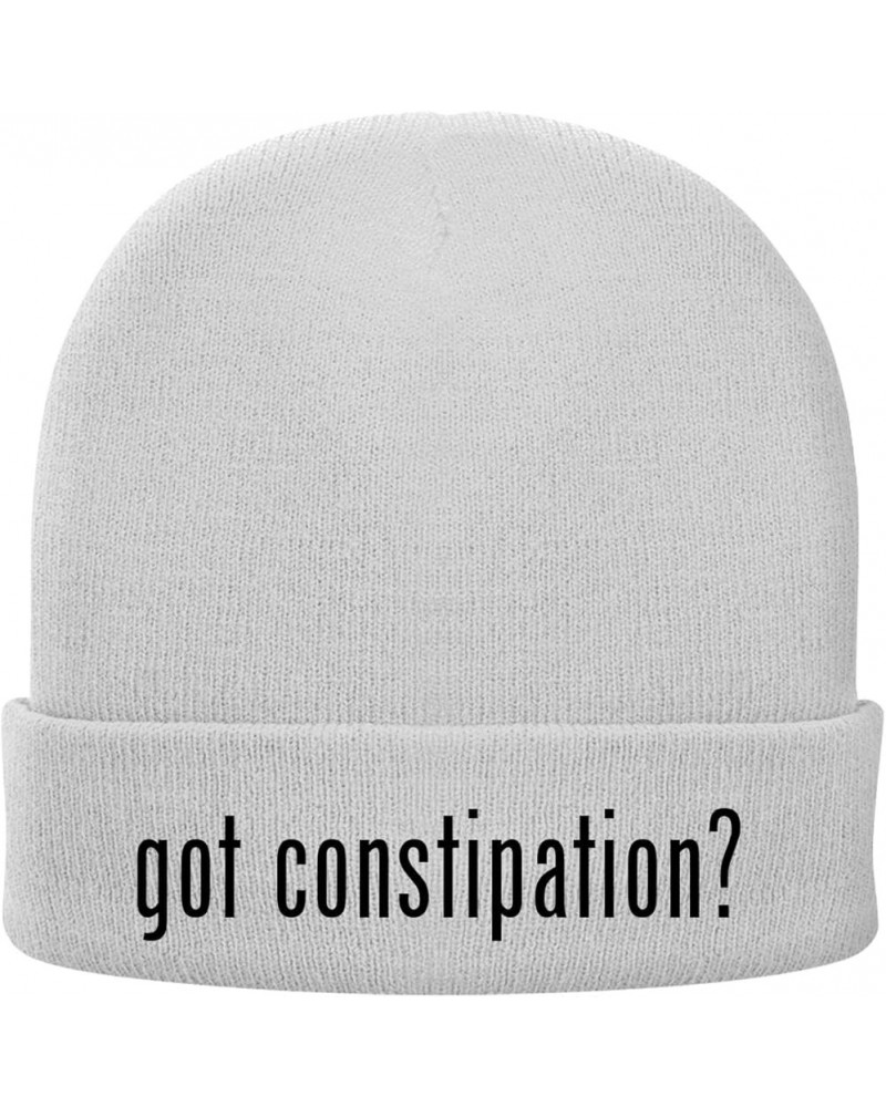 got Constipation? - Soft Adult Beanie Cap White $12.96 Skullies & Beanies