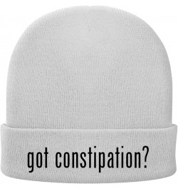 got Constipation? - Soft Adult Beanie Cap White $12.96 Skullies & Beanies