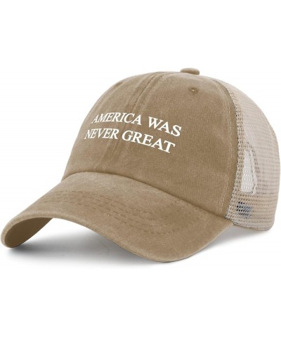 America was Never Great Hat Women Retro Hat Womens AllBlack Cycling Caps Plain for Flight Attendant Pigment Khaki $11.74 Sun ...