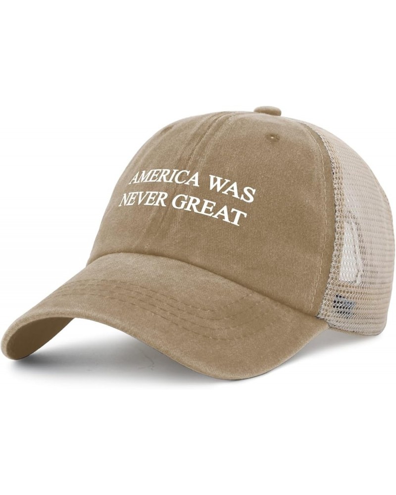 America was Never Great Hat Women Retro Hat Womens AllBlack Cycling Caps Plain for Flight Attendant Pigment Khaki $11.74 Sun ...