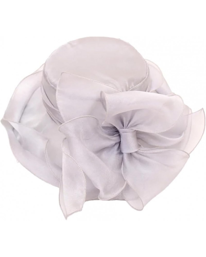 Vintage Organza Top Hat Wedding Dress Hat Summer Beach Sunscreen Visor Hat 6 $13.65 Sun Hats