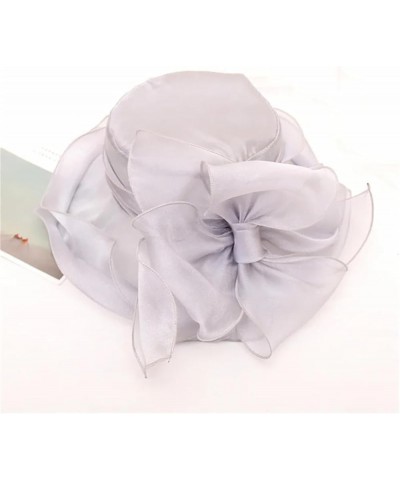 Vintage Organza Top Hat Wedding Dress Hat Summer Beach Sunscreen Visor Hat 6 $13.65 Sun Hats