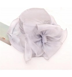 Vintage Organza Top Hat Wedding Dress Hat Summer Beach Sunscreen Visor Hat 6 $13.65 Sun Hats