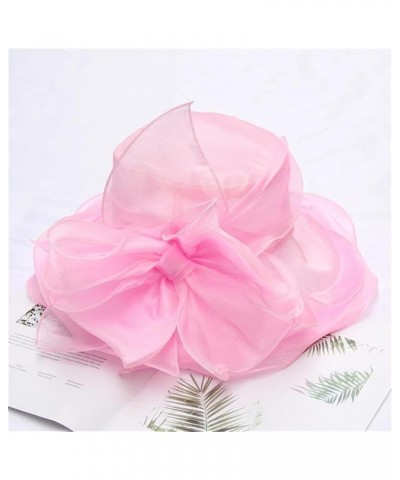 Vintage Organza Top Hat Wedding Dress Hat Summer Beach Sunscreen Visor Hat 6 $13.65 Sun Hats