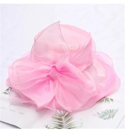 Vintage Organza Top Hat Wedding Dress Hat Summer Beach Sunscreen Visor Hat 6 $13.65 Sun Hats