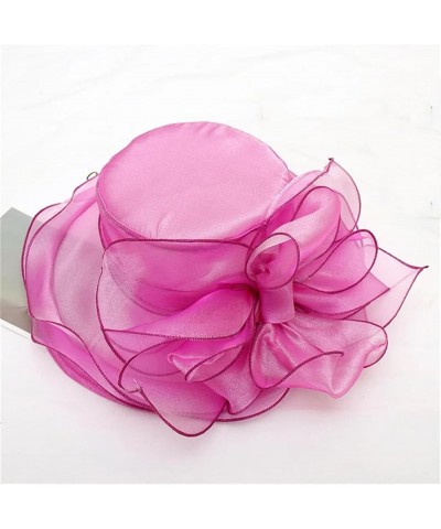 Vintage Organza Top Hat Wedding Dress Hat Summer Beach Sunscreen Visor Hat 6 $13.65 Sun Hats