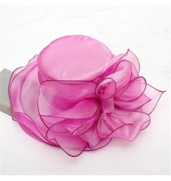 Vintage Organza Top Hat Wedding Dress Hat Summer Beach Sunscreen Visor Hat 6 $13.65 Sun Hats