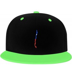 Chile Terrain Map Snapback Hat for Men Women Baseball Cap Trucker Flat Bill Hats Dad Caps Green $9.70 Baseball Caps