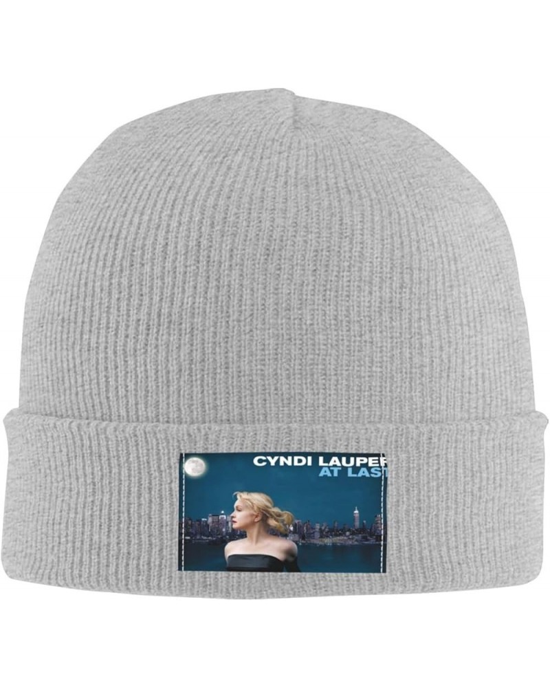 Cyndi Music Lauper Knit Hat Cap Warm Knitted Woolen Beanie Hats Fashionable Adults Stretch Black Gray $11.32 Skullies & Beanies