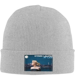 Cyndi Music Lauper Knit Hat Cap Warm Knitted Woolen Beanie Hats Fashionable Adults Stretch Black Gray $11.32 Skullies & Beanies