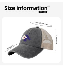 Chukot Obl Geo Stub Baseball Cap for Women Mens Hats Retro Mesh Caps Dad Hat Deep Heather $12.61 Baseball Caps