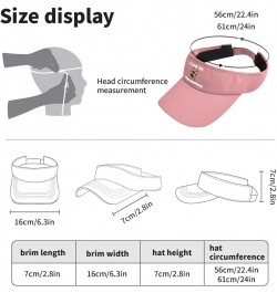 I Love My German Shepherds Caps Visors for Teens Visor Hat Packable Golf Cap Pink $11.19 Visors