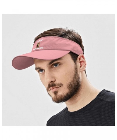 I Love My German Shepherds Caps Visors for Teens Visor Hat Packable Golf Cap Pink $11.19 Visors